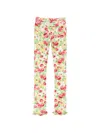 Acne Studios Floral Trousers In Multi