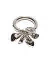 Acne Studios Flower Ring In Gray