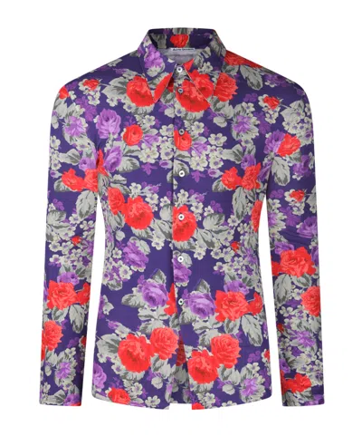 Acne Studios Flower Printed Shirt In Multi
