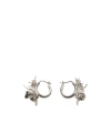 Acne Studios Flower Hoop Earrings In Multicolor