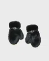 Acne Studios Fluffy Buckle Mittens Svart