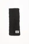 Acne Studios Black Fluffy Scarf In Black