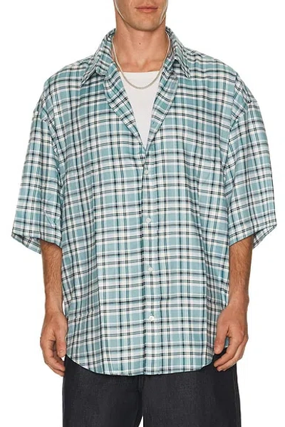 Acne Studios Fluid Check Flannel Midsummer Shirt In Multi