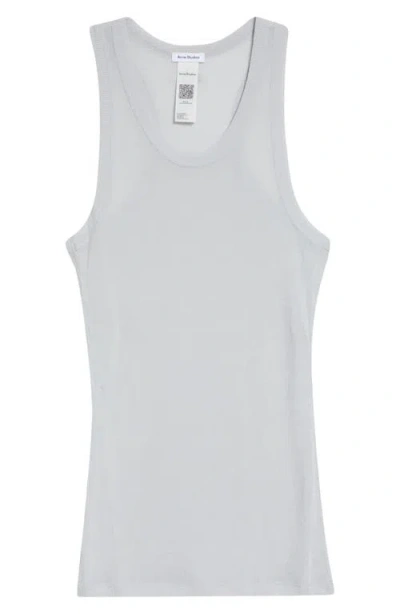 Acne Studios Fluid Rib Tank In Gray