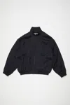 Acne Studios Logo-print Bomber Jacket In Navy