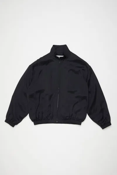 Acne Studios Logo-print Bomber Jacket In Black
