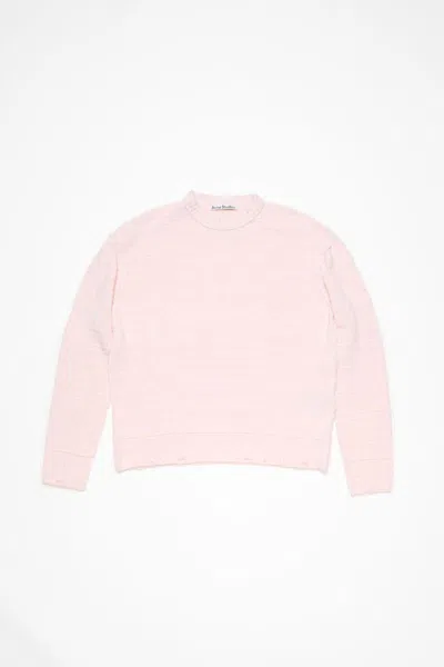 Acne Studios Fn-mn-knit000528 Clothing In Dr5 Baby Pink