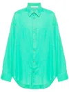 Acne Studios Button-down Shirt In Ab8 Green