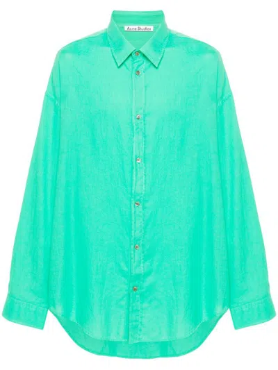 Acne Studios Button-up Shirt In Green