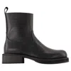 Acne Studios Fn Mn Shoe000280 Ankle Boots -  - Leather - Black In Black