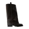 Acne Studios Leather Buckle Boots