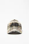 Acne Studios Logo Embroidered Checked Cap In Multi