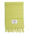 Acne Studios Green Fringe Alpaca Scarf In Green