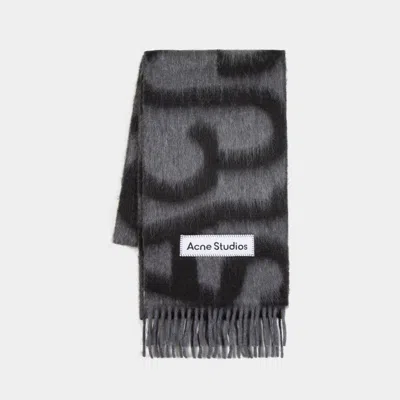 Acne Studios Fn Ux Scar000419 Scarf In Black