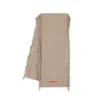 Acne Studios Canada Cancan Fringed Wool Scarf In Neutrals