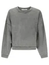 Acne Studios Gray Logo Patch Sweatshirt In Gray