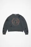 Acne Studios Sweater Printed Logo In Black