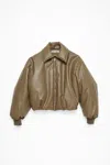 Acne Studios Faux Leather Zipped Bomber Jacket