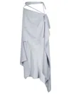 Acne Studios Draped Asymmetric Skirt In 228