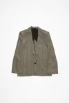 Acne Studios Single-breasted Jacket - Regular Fit In Brown