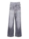Acne Studios Printed Cotton Poplin Wide-leg Pants