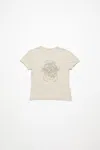 Acne Studios Bedrucktes T-shirt – Körperbetonte Passform In Grey