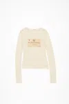 Acne Studios Double-layered Long Sleeve T-shirt In Ae9 Ecru Beige