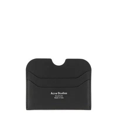 ACNE STUDIOS ACNE STUDIOS LOGO PRINTED CUT-OUT DETAILED CARDHOLDER