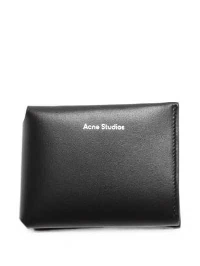 Acne Studios Folded Card Holder In Black