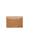 Acne Studios Folded Card Holder In Brown