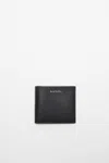 Acne Studios Folded Leather Wallet In Black
