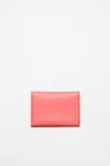 Acne Studios Folded Leather Wallet In Electric Pink