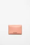 Acne Studios Folded Leather Wallet In Salmon Pink