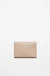 Acne Studios Folded Leather Wallet In Taupe Beige