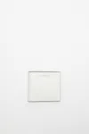 Acne Studios Folded Leather Wallet In White