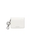 Acne Studios Folded Leather Wallet In White