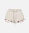 Acne Studios Fondo Cotton Shorts In Grey