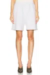 Acne Studios Forge Short In Pale Grey Melange
