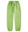Acne Studios Frack Face Cotton Sweatpants In Green