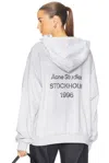 Acne Studios Franziska Hoodie In Pale Grey Melange