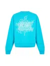 Acne Studios Blue Glow-in-the-dark Sweatshirt In Blue