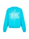 Acne Studios Franzisko Glow Logo Sweatshirt In Navy