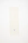 Acne Studios Fringe Alpaca Scarf In White