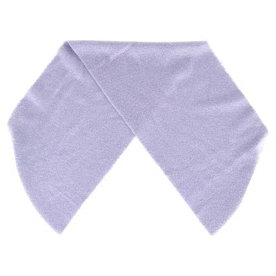 Acne Studios Fringe Scarf In Pastel Purple Wool