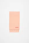 Acne Studios Fringe Wool Scarf - Narrow In Pink