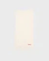 Acne Studios Fringe Wool Scarf Offwhite
