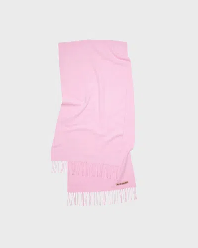 Acne Studios Fringe Wool Scarf Rosa