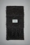 Acne Studios Fringe Wool Scarf In Black