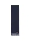 Acne Studios Fringe Wool Scarf In Blue