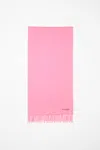 Acne Studios Vernon Pink Wool Scarf In Bubble Pink
